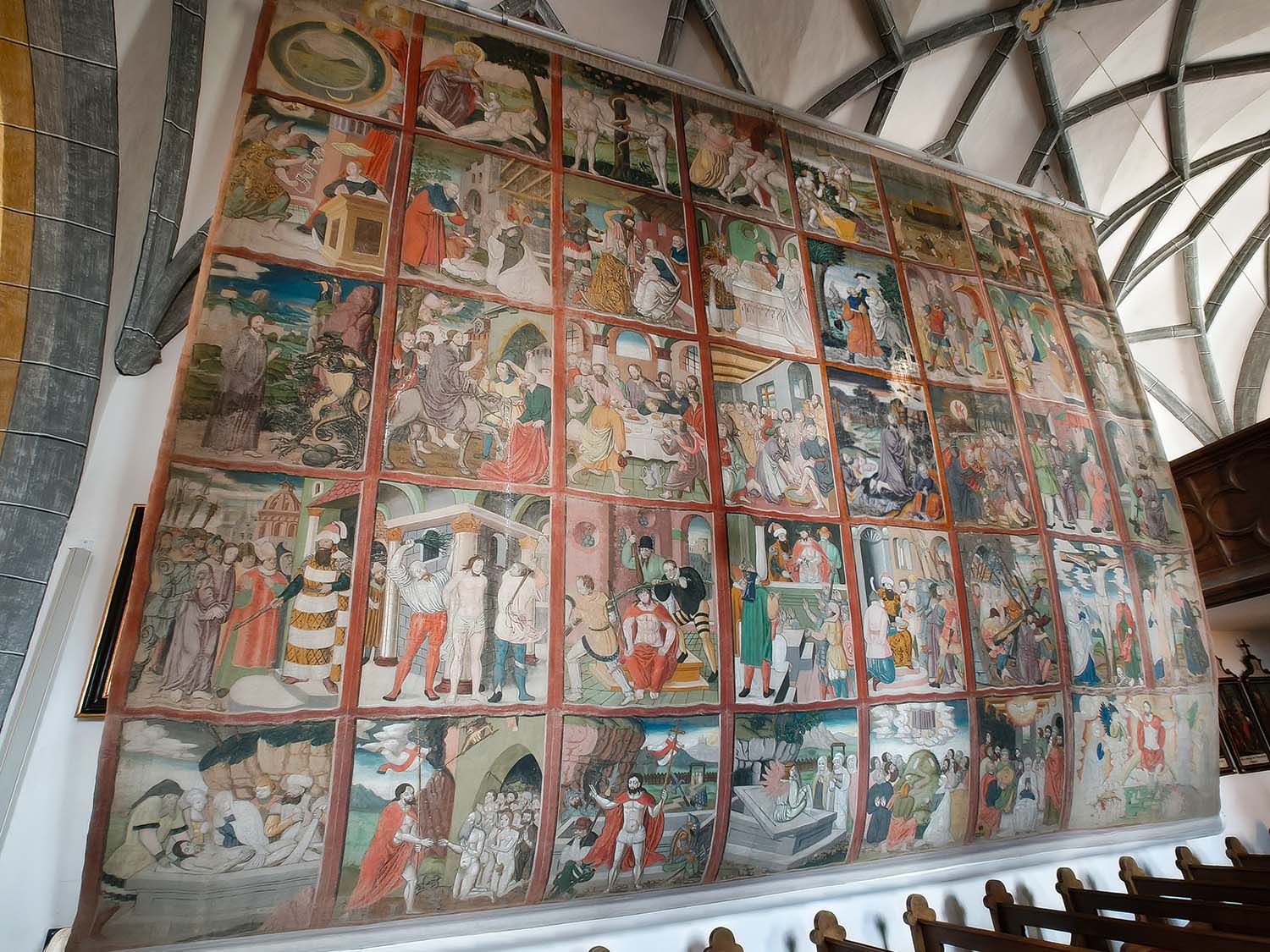 Fastentuch Baldramsdorf Das Baldramsdorfer Fastentuch aus dem Jahr 1555