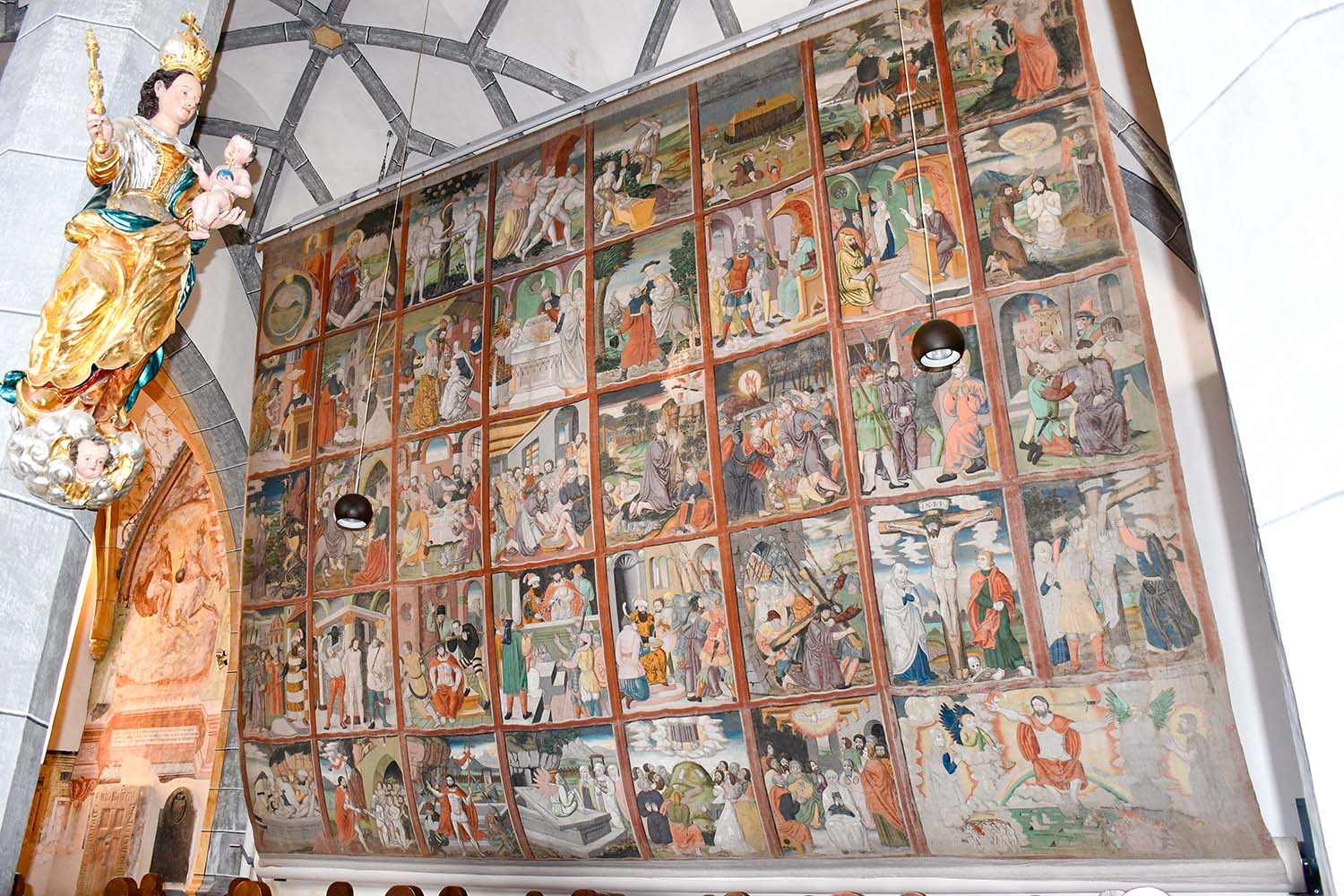 Das Baldramsdorfer Fastentuch in der Pfarrkirche St. Martin